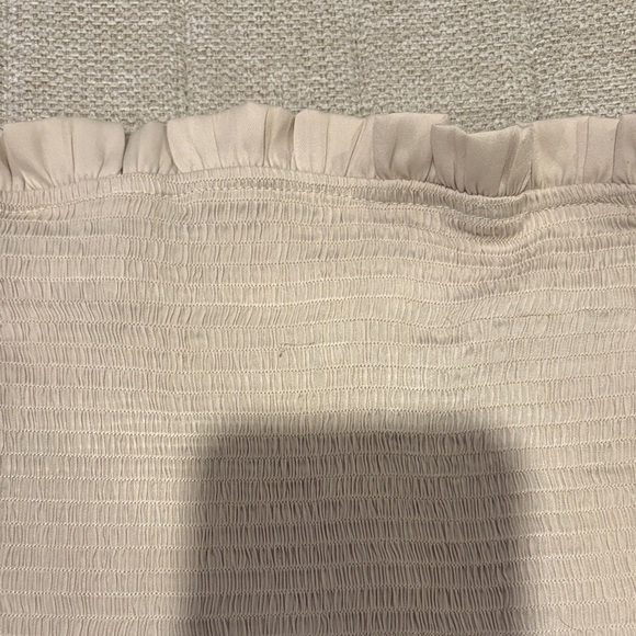 Ruffled Cream Tube Top - Picture 7 of 7